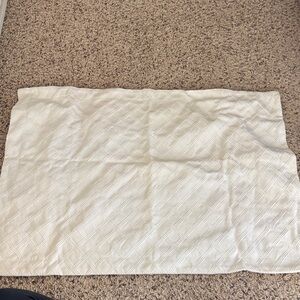 Ralph Lauren White Textured Fabric Standard pillow Case